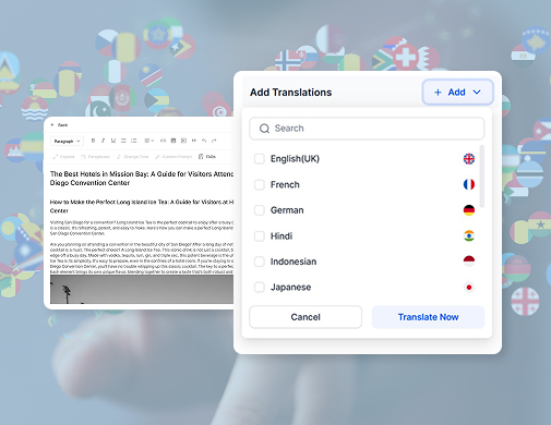 Expand Your Reach with AI-Powered Multilingual Content
