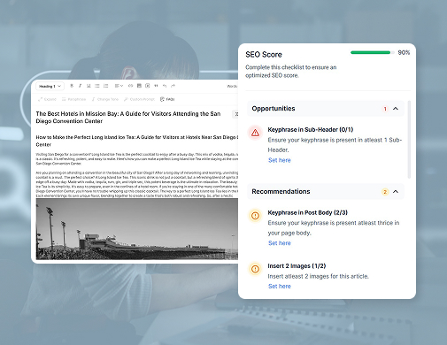 Optimize Content Instantly with AI-Driven SEO Recommendations
