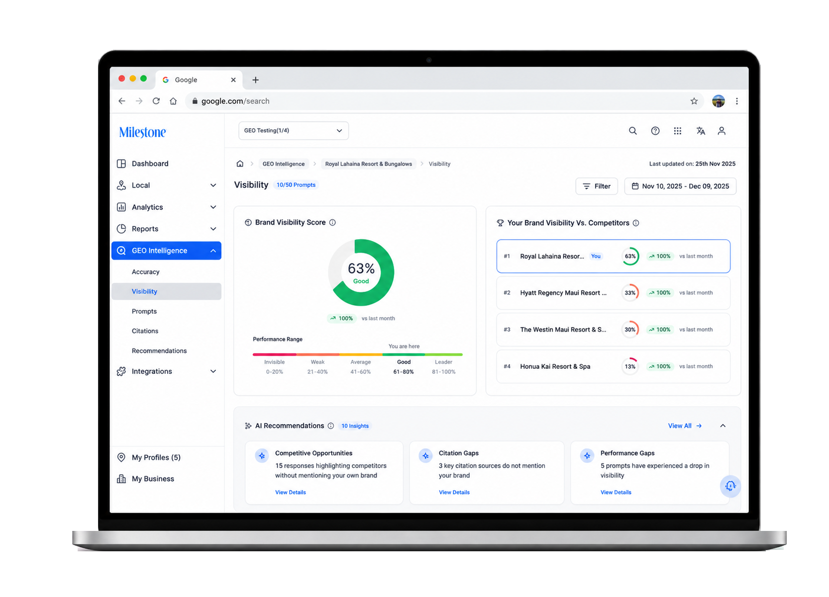 Milestone GEO Intelligence
